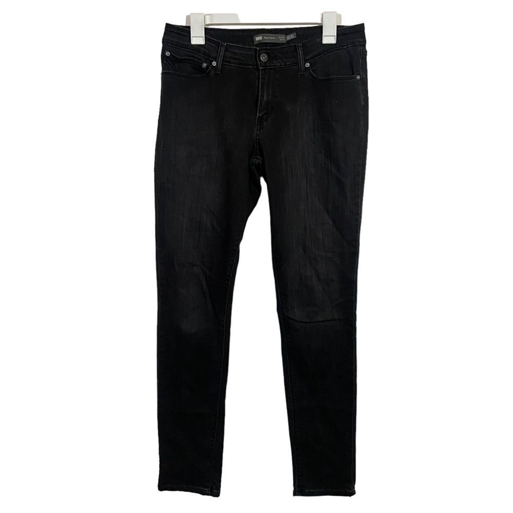 Levi’s Black Demi Curve Mid Rise Skinny Jeans
